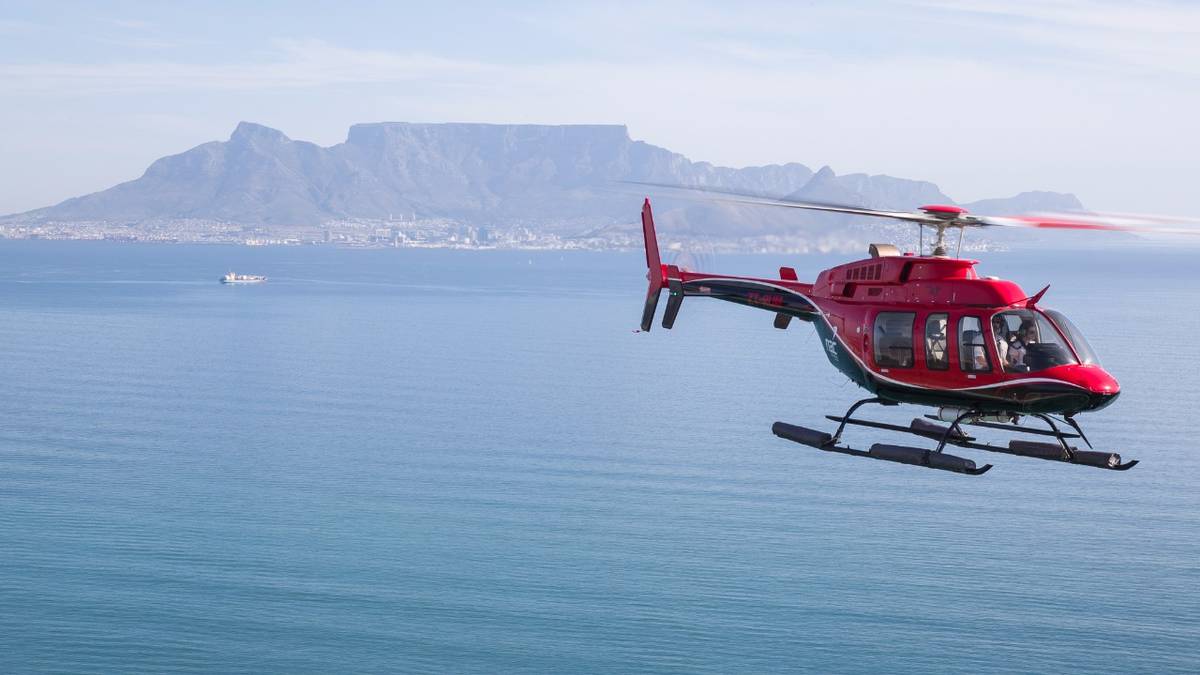 Atlantic Seaboard Helicopter Trip in Cape Town with transfer